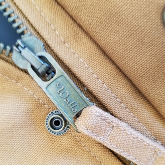 Walls Men's Blizzard Pruf Jacket Brown Large Tall Chest 42 -44  Quilt Lined - Picture 13 of 17